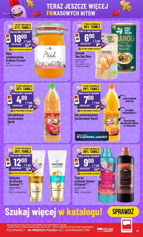 POLOmarket - gazetka promocyjna Gazetka od środy 26.08 do wtorku 01.09 - strona 57