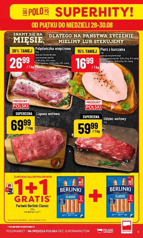 POLOmarket - gazetka promocyjna Gazetka od środy 26.08 do wtorku 01.09 - strona 5