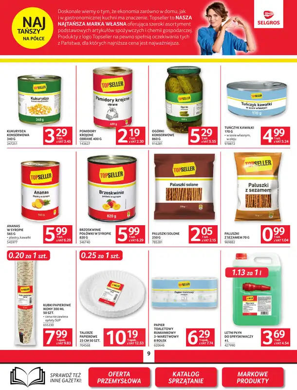 Selgros - gazetka promocyjna Oferta spożywcza od czwartku 27.08 do środy 09.09 - strona 9