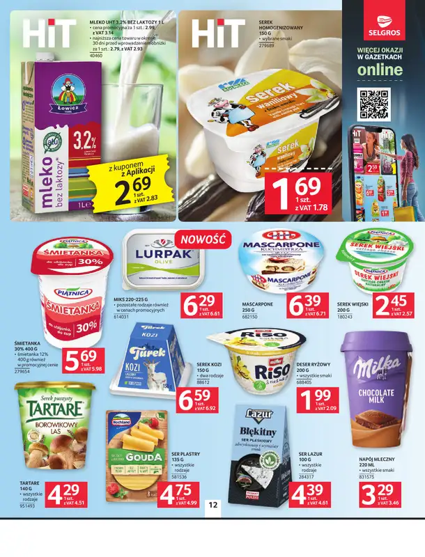Selgros - gazetka promocyjna Oferta spożywcza od czwartku 27.08 do środy 09.09 - strona 12