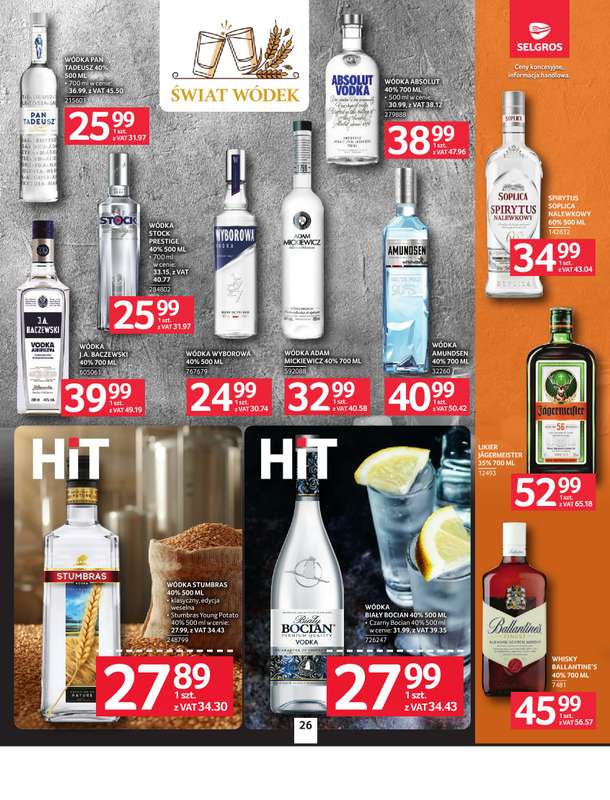 Selgros - gazetka promocyjna Oferta spożywcza od czwartku 27.08 do środy 09.09 - strona 26