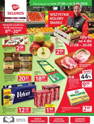 Selgros - gazetka promocyjna Oferta spożywcza od czwartku 27.08 do środy 09.09