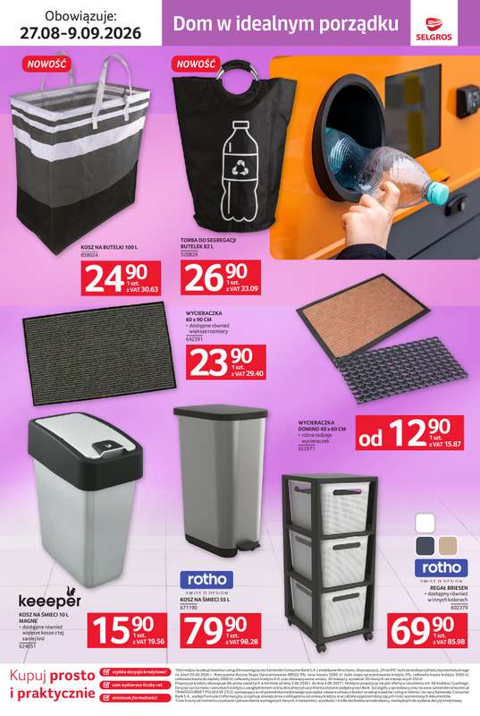 Selgros - gazetka promocyjna Katalog Sprzątanie od czwartku 27.08 do środy 09.09 - strona 12