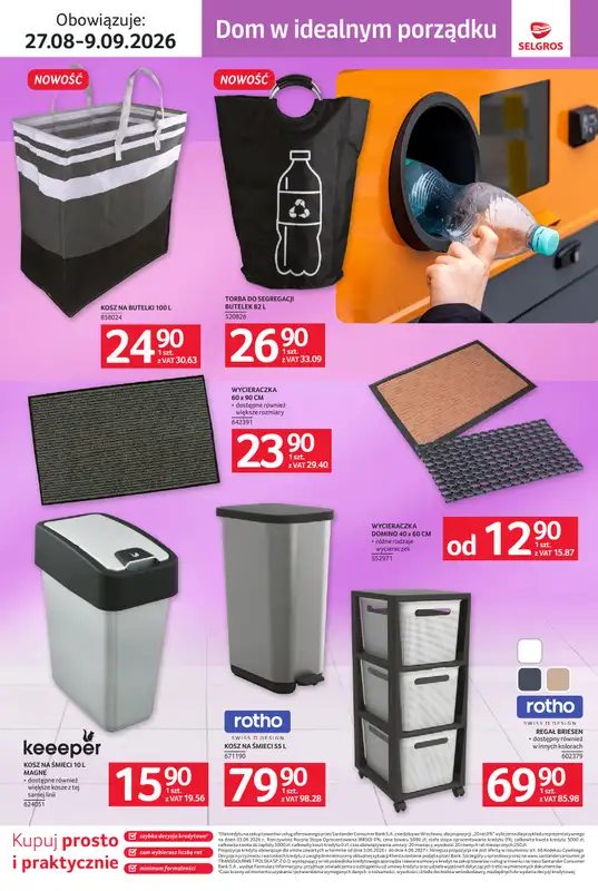 Selgros - gazetka promocyjna Katalog Sprzątanie od czwartku 27.08 do środy 09.09 - strona 12