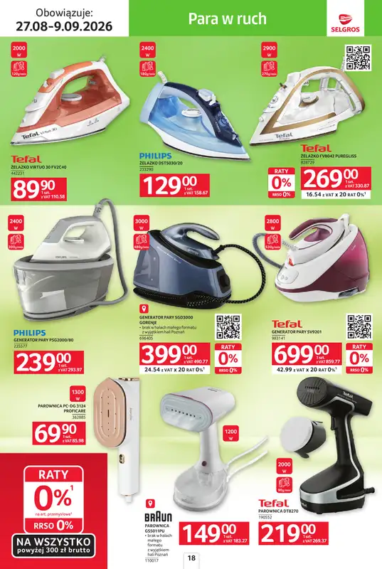 Selgros - gazetka promocyjna Katalog Sprzątanie od czwartku 27.08 do środy 09.09 - strona 18