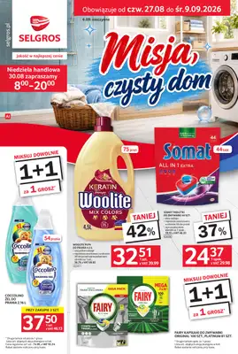 Selgros - gazetka promocyjna Katalog Sprzątanie od czwartku 27.08 do środy 09.09