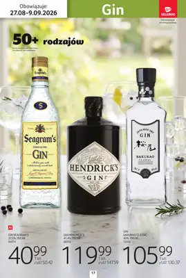Selgros - gazetka promocyjna Katalog alkohole od czwartku 27.08 do środy 09.09 - strona 17