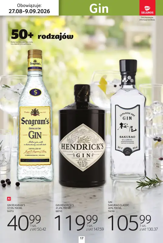 Selgros - gazetka promocyjna Katalog alkohole od czwartku 27.08 do środy 09.09 - strona 17
