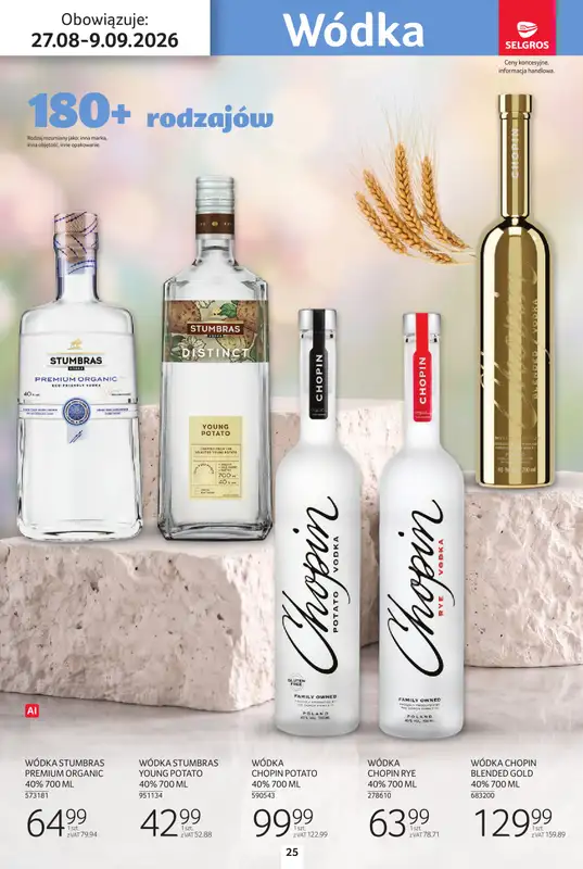 Selgros - gazetka promocyjna Katalog alkohole od czwartku 27.08 do środy 09.09 - strona 25