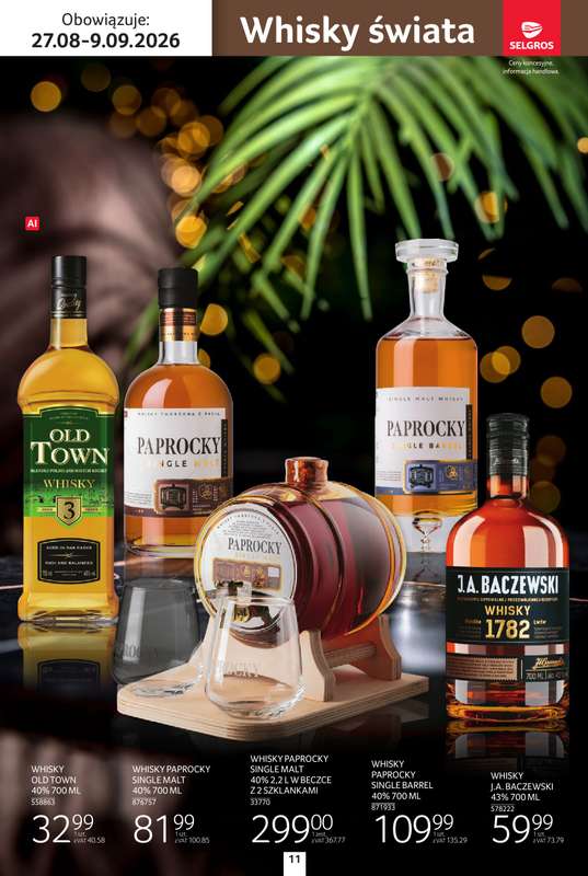 Selgros - gazetka promocyjna Katalog alkohole od czwartku 27.08 do środy 09.09 - strona 11