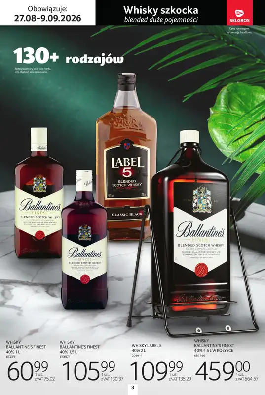 Selgros - gazetka promocyjna Katalog alkohole od czwartku 27.08 do środy 09.09 - strona 3