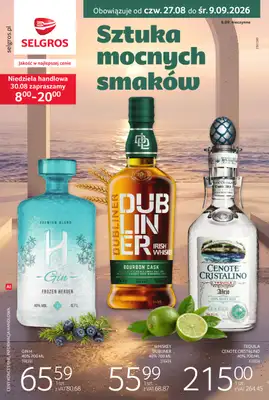 Selgros - gazetka promocyjna Katalog alkohole od czwartku 27.08 do środy 09.09