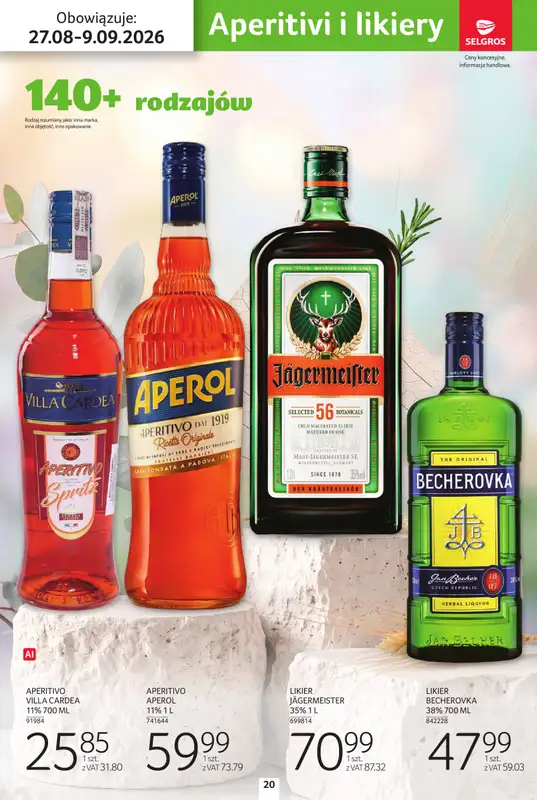 Selgros - gazetka promocyjna Katalog alkohole od czwartku 27.08 do środy 09.09 - strona 20