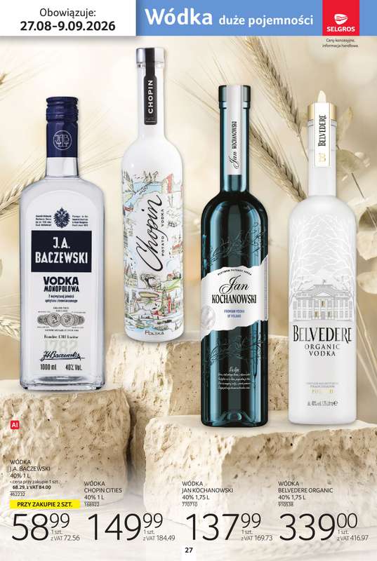 Selgros - gazetka promocyjna Katalog alkohole od czwartku 27.08 do środy 09.09 - strona 27