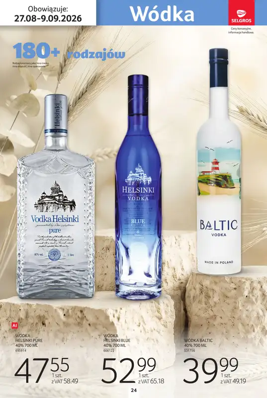 Selgros - gazetka promocyjna Katalog alkohole od czwartku 27.08 do środy 09.09 - strona 24