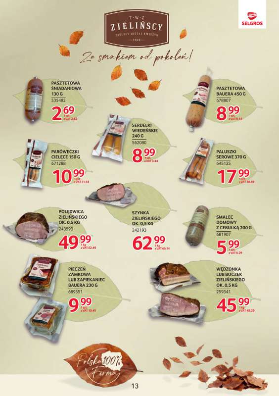 Selgros - gazetka promocyjna Katalog Markowe Produkty od czwartku 27.08 do środy 09.09 - strona 13