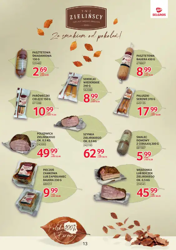 Selgros - gazetka promocyjna Katalog Markowe Produkty od czwartku 27.08 do środy 09.09 - strona 13