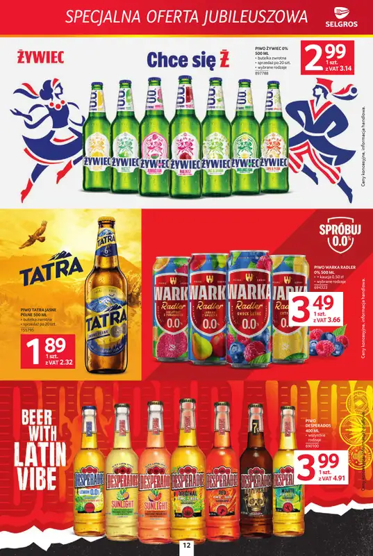 Selgros - gazetka promocyjna Specjalna Oferta Jubileuszowa od czwartku 27.08 do środy 09.09 - strona 12