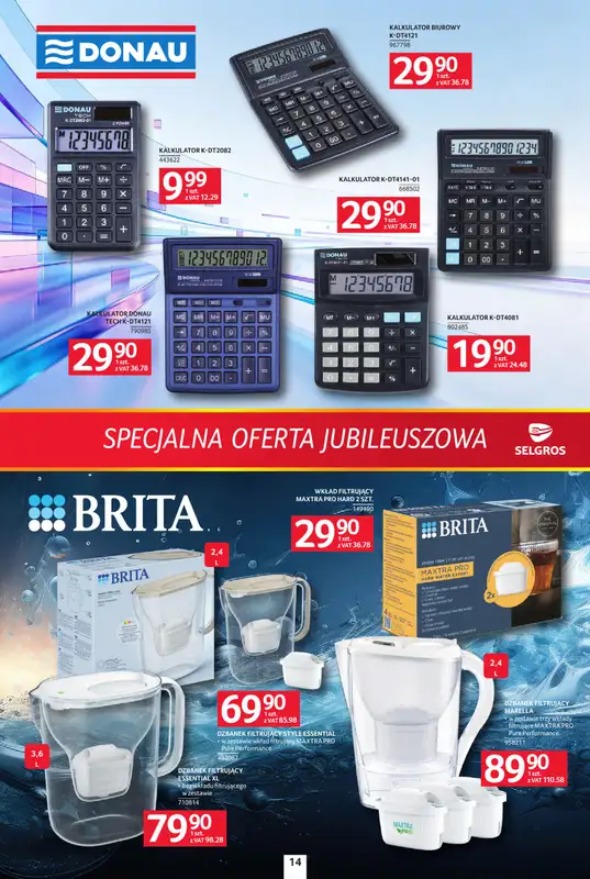 Selgros - gazetka promocyjna Specjalna Oferta Jubileuszowa od czwartku 27.08 do środy 09.09 - strona 14