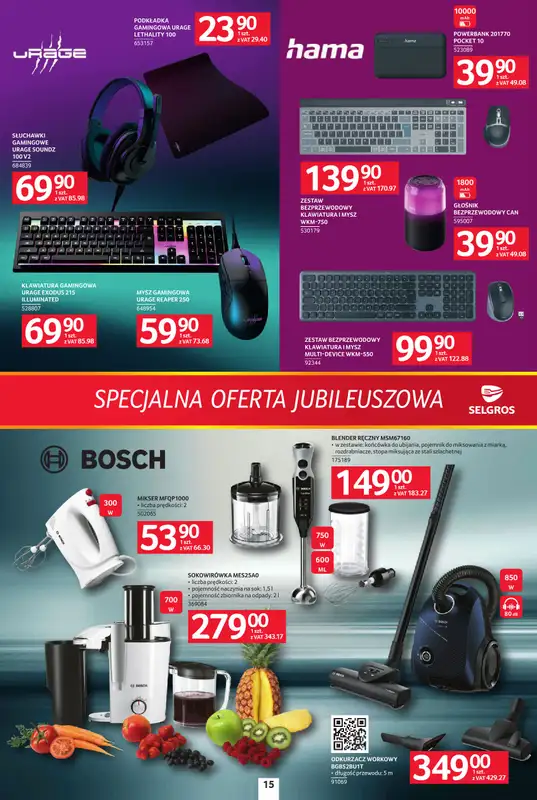 Selgros - gazetka promocyjna Specjalna Oferta Jubileuszowa od czwartku 27.08 do środy 09.09 - strona 15