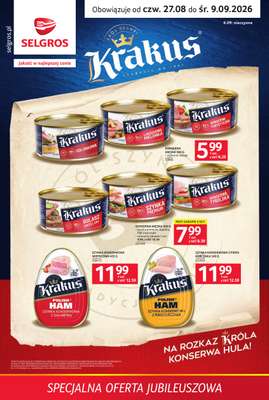 Selgros - gazetka promocyjna Specjalna Oferta Jubileuszowa od czwartku 27.08 do środy 09.09