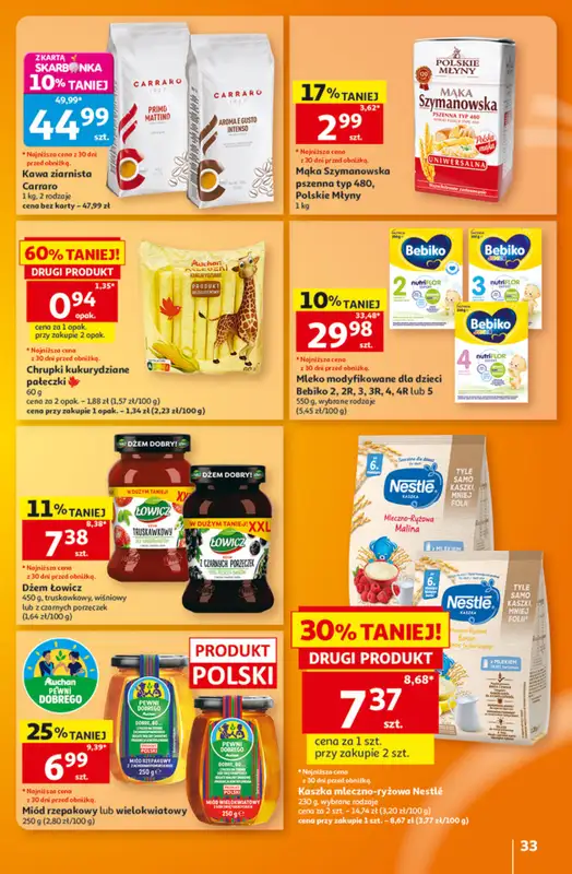 Auchan - gazetka promocyjna Gazetka 30 Lat Hipermarket Auchan od czwartku 27.08 do środy 02.09 - strona 33