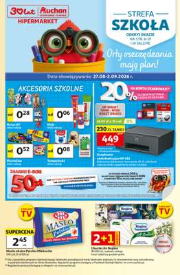 Auchan - gazetka promocyjna Gazetka 30 Lat Hipermarket Auchan od czwartku 27.08 do środy 02.09