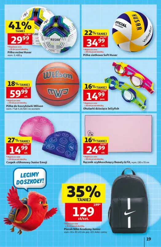 Auchan - gazetka promocyjna Gazetka 30 Lat Hipermarket Auchan od czwartku 27.08 do środy 02.09 - strona 19