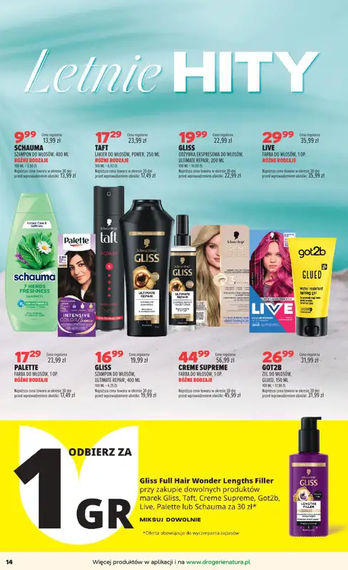 Drogerie Natura - gazetka promocyjna Gazetka od wtorku 25.08 do poniedziałku 07.09 - strona 14