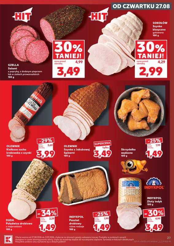 Kaufland - gazetka promocyjna Gazetka Tygodnia od czwartku 27.08 do środy 02.09 - strona 27