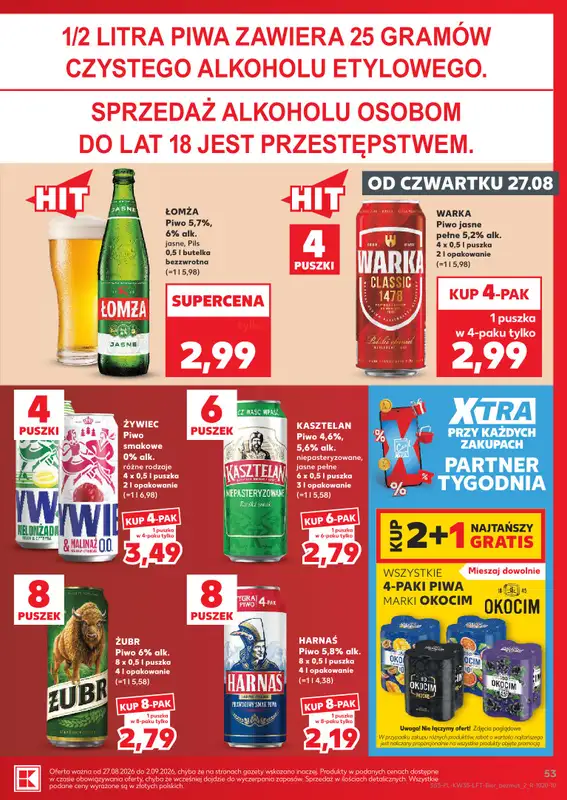 Kaufland - gazetka promocyjna Gazetka Tygodnia od czwartku 27.08 do środy 02.09 - strona 53