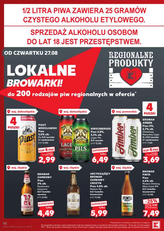 Kaufland - gazetka promocyjna Gazetka Tygodnia od czwartku 27.08 do środy 02.09 - strona 52