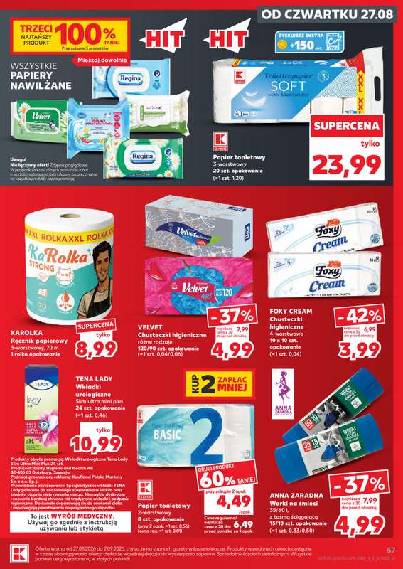 Kaufland - gazetka promocyjna Gazetka Tygodnia od czwartku 27.08 do środy 02.09 - strona 57