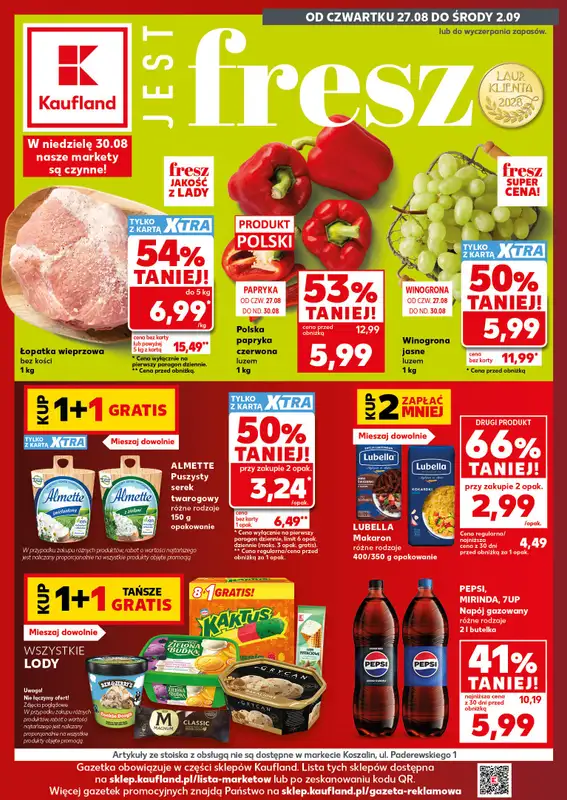 Kaufland - gazetka promocyjna Gazetka Tygodnia od czwartku 27.08 do środy 02.09