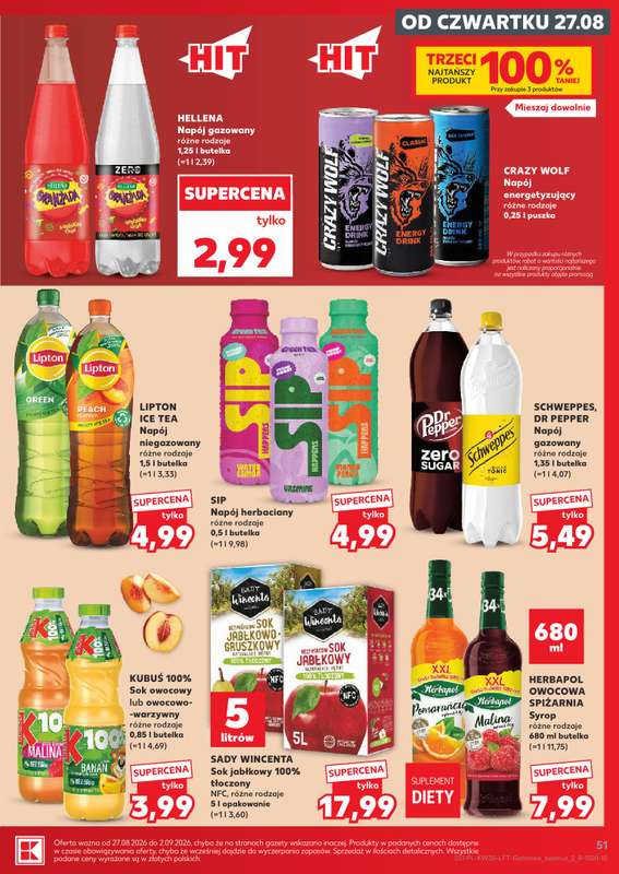 Kaufland - gazetka promocyjna Gazetka Tygodnia od czwartku 27.08 do środy 02.09 - strona 51