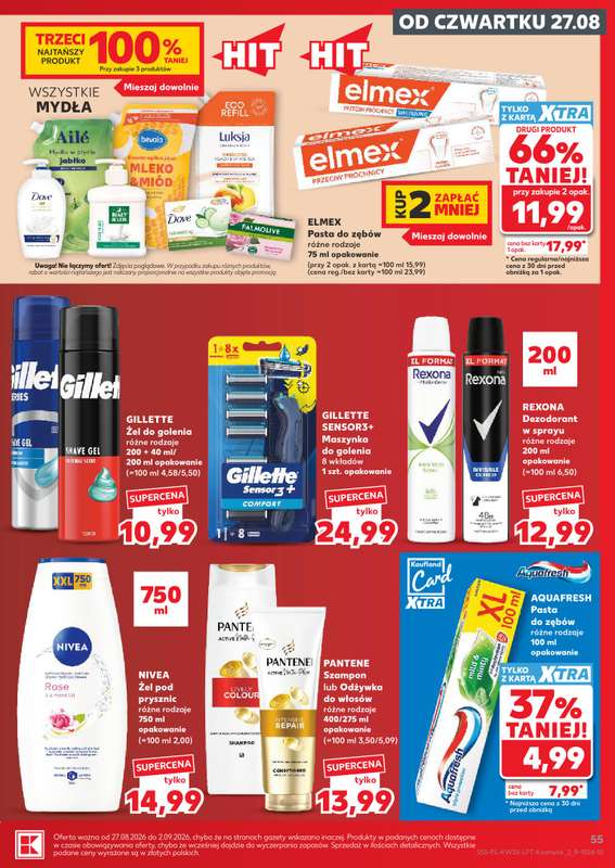 Kaufland - gazetka promocyjna Gazetka Tygodnia od czwartku 27.08 do środy 02.09 - strona 55