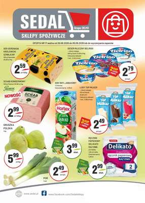Sedal - gazetka promocyjna Gazetka od środy 26.08 do soboty 05.09