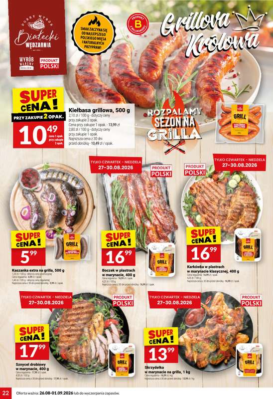 Twój Market - gazetka promocyjna Gazetka od środy 26.08 do wtorku 01.09 - strona 22