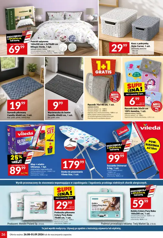 Twój Market - gazetka promocyjna Gazetka od środy 26.08 do wtorku 01.09 - strona 36