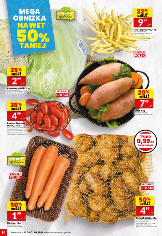 Twój Market - gazetka promocyjna Gazetka od środy 26.08 do wtorku 01.09 - strona 14