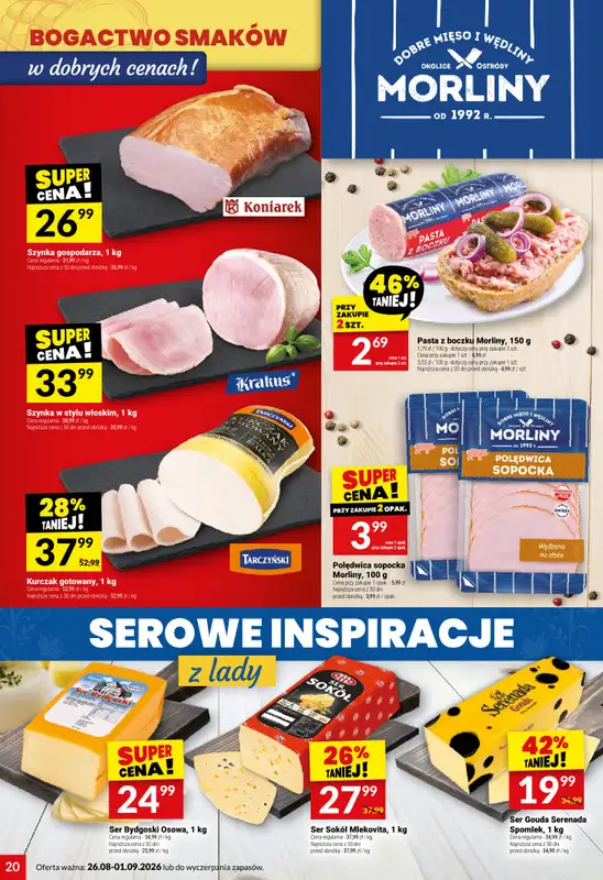 Twój Market - gazetka promocyjna Gazetka od środy 26.08 do wtorku 01.09 - strona 20