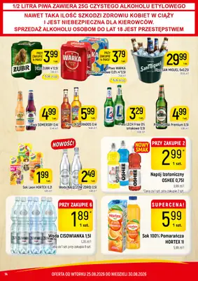 Delikatesy Piotruś Pan - gazetka promocyjna Gazetka od wtorku 25.08 do niedzieli 30.08 - strona 14