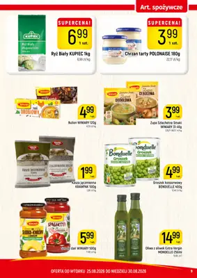 Delikatesy Piotruś Pan - gazetka promocyjna Gazetka od wtorku 25.08 do niedzieli 30.08 - strona 9
