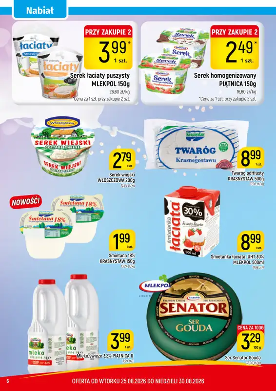 Delikatesy Piotruś Pan - gazetka promocyjna Gazetka od wtorku 25.08 do niedzieli 30.08 - strona 6