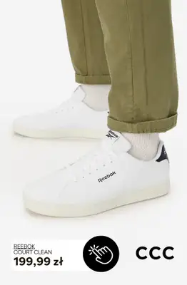 CCC - gazetka promocyjna Męskie BIAŁE SNEAKERSY od czwartku 27.08  - strona 2