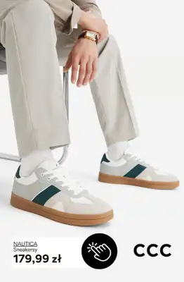 CCC - gazetka promocyjna Męskie BIAŁE SNEAKERSY od czwartku 27.08  - strona 6