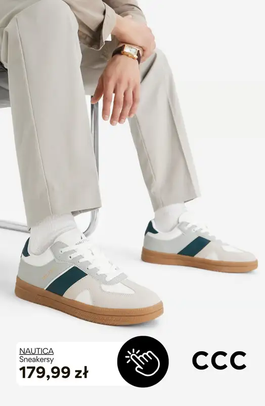 CCC - gazetka promocyjna Męskie BIAŁE SNEAKERSY od czwartku 27.08  - strona 6