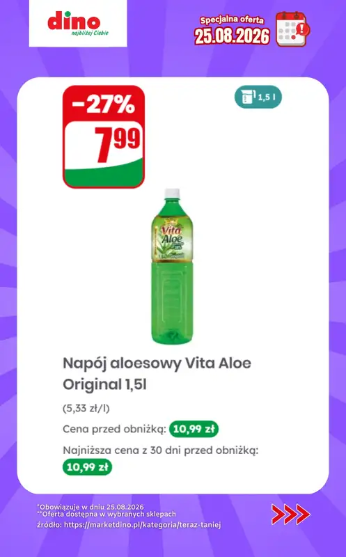 Dino - gazetka promocyjna Specjalna oferta na 25.08.2026 - promocje spoza gazetki od wtorku 25.08  - strona 4
