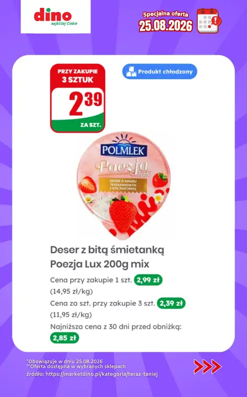 Dino - gazetka promocyjna Specjalna oferta na 25.08.2026 - promocje spoza gazetki od wtorku 25.08  - strona 9