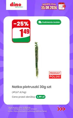 Dino - gazetka promocyjna Specjalna oferta na 25.08.2026 - promocje spoza gazetki od wtorku 25.08  - strona 3